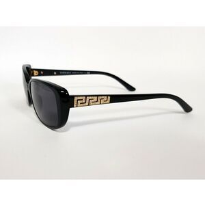 VERSACE Dioptric Sunglasses Black Gold Frames Crystals Aviator Square MOD3178-B
